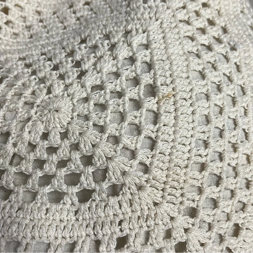 Boho Crochet Granny Square Bucket Bag